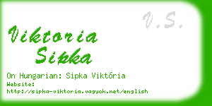 viktoria sipka business card
